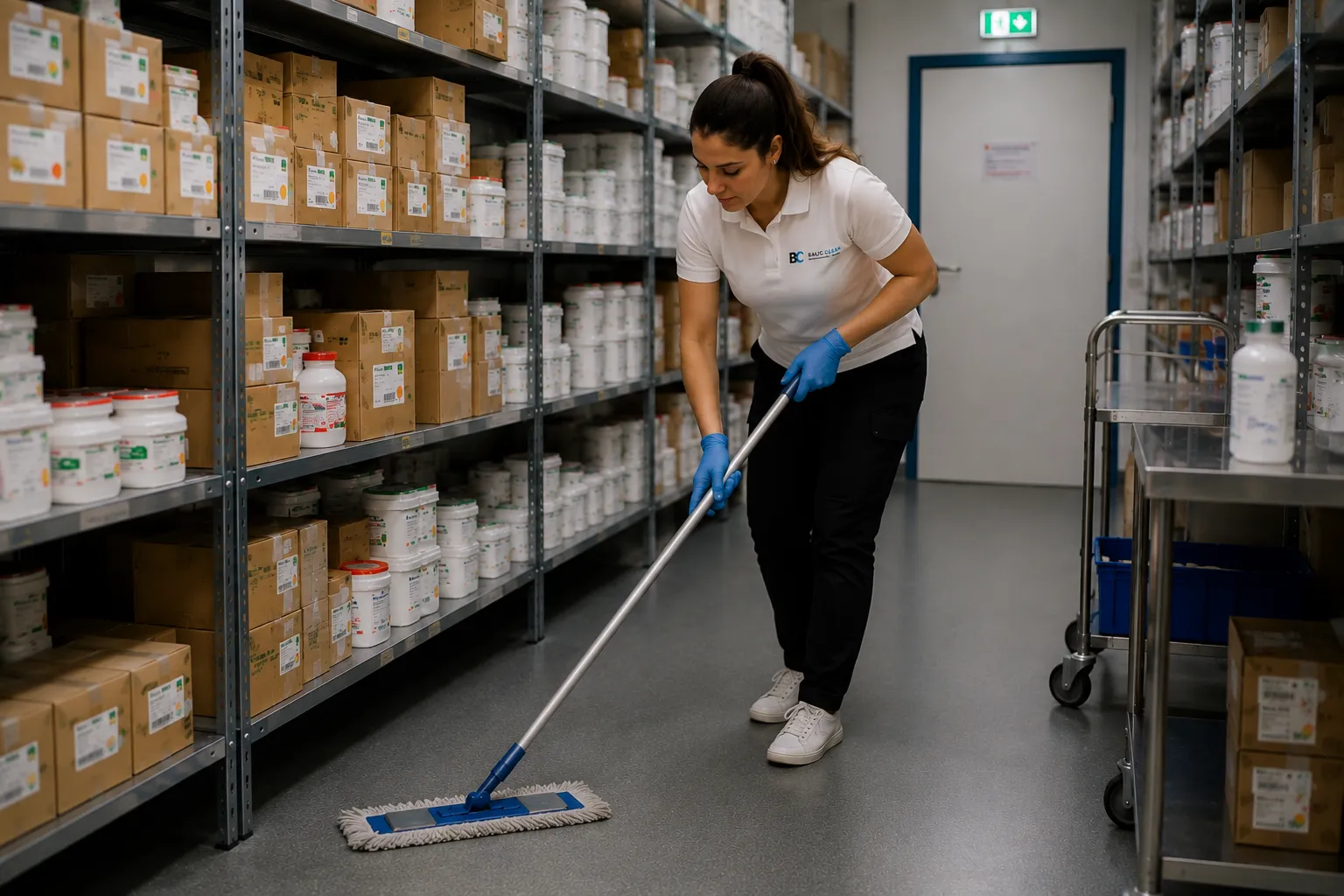 Balic Clean reinigt den Lager- und Rezepturbereich einer Apotheke in Berlin